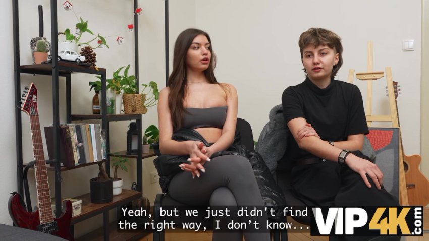 VIP4K. Two pretty Lesbians don t mind to having a Threesome with a stranger from the train.mp4 - TeraBox Video